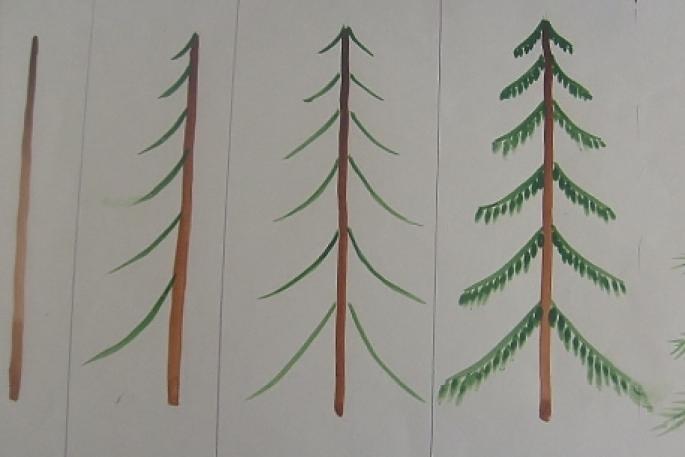 Рисуем деревья Карандашные наброски деревьев